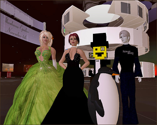 Second Life Metaverse Gallery opening