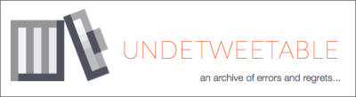 Today we are launching undetweetable.com. It is a site that collects deleted tweets. Anyone can enter any twitter user in the database and it will start tracking their tweets that otherwise would have been deleted. The project was created over the summer by graduate student Bradley Griffith in MobileLab, a research group in the Emerging Media + Communication (EMAC) program at UT Dallas.Undetweetable is part art project, part curatorial effort, and part social media experiment. It&rsquo;s the first in a series of new experimental projects from the lab that explore explore issues of identity, pseudonymity/anonymity, data ownership, authorship, and privacy. These are areas Brad and I are both interested in, and undetweetable exposes some aspects of them for people to experience for themselves directly.The initial idea came from a desire to &ldquo;collect&rdquo; things on the Internet, exactly like a regular collector except things that could only be gathered online. For one year I ran a fictional character on twitter that had a small collection of such things, particularly things with emotional resonance. Collecting errors and regrettable outbursts seemed compelling, if somewhat nefarious (as was the character&rsquo;s nature). Then as I was thinking about data ownership and privacy the idea popped up again in discussions with Bradley Griffith. He liked it, took it on over the summer and did all the development that is now undetweetable.comAt launch we are letting it bounce against the world to see what happens. Part of me thinks it&rsquo;s an awful idea. Part of me thinks it will create a lot of interesting, even heated discussion (which  already happened in our very limited private release). As a creative project, it is in progress, and is released as is, to be further iterated on as people use it and provide feedback. One of the interesting things I noticed as Brad was developing it over the last couple of months is that I thought very carefully about deleting a tweet, which in turn made pressing send when composing one much less casual than before. Everything felt more permanent. Posting should feel permanent, but of course it doesn&rsquo;t. And that&rsquo;s the point. I&rsquo;ve always wanted to create something that made people feel more tension when hitting &ldquo;send&rdquo; on a social network. This seems to work.Tangentially, I also started worrying about my future deleted tweet stream: was it good enough? Would it be interesting? Would it form an alternate universe of tweets, an alter ego of sorts (like I need another one of those&hellip;).
Then I thought what if we created an account or character where all the tweets were deleted? That&rsquo;s what we decided to do with our own twitter account @undetweetable, so to see the updates you&rsquo;ll have to go to our deleted tweets page.  I also thought about creating a fictional character that only &ldquo;lived&rdquo; in a deleted tweet universe. Hmmm.
Again the point of the experiment is to learn more about what we think and, just as important, feel about these things. To see what others think and feel. It is an education project after all, and I&rsquo;m hoping that Brad &amp; I learn, along with others, more about the issues we were interested in touching on through the illustration we have developed in Undetweetable. Lastly I want to credit Brad with his tireless, excellent work on this project. It would only be a tiny blur of a thought in the mind of a fake twitter account if it weren&rsquo;t for his efforts.